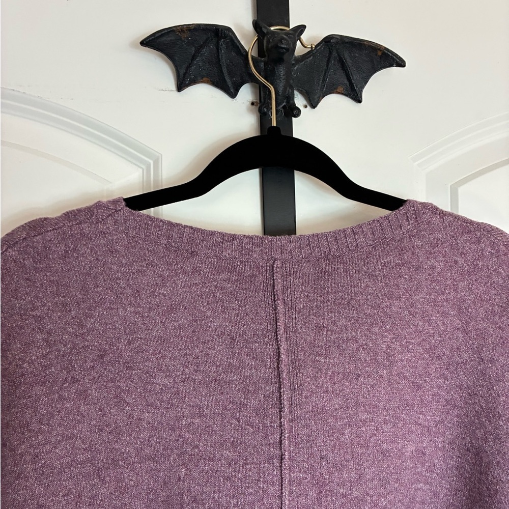 J.jill Dusty Mauve Color Sweater Poncho Soft, Flattering, Elegant Size OS - Picture 6 of 7